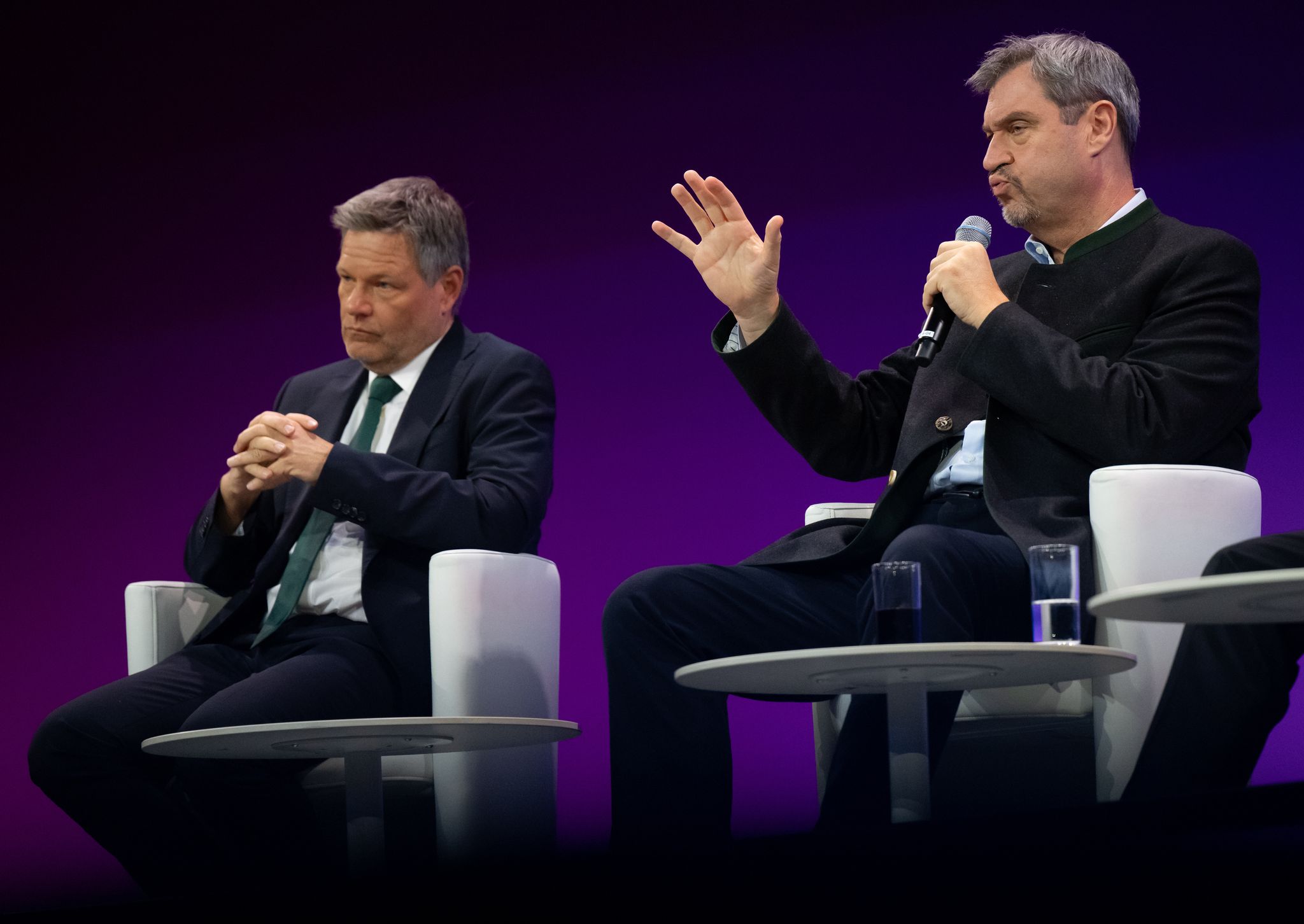 Ziemlich beste Feinde: Robert Habeck und Markus Söder. (Archivbild)