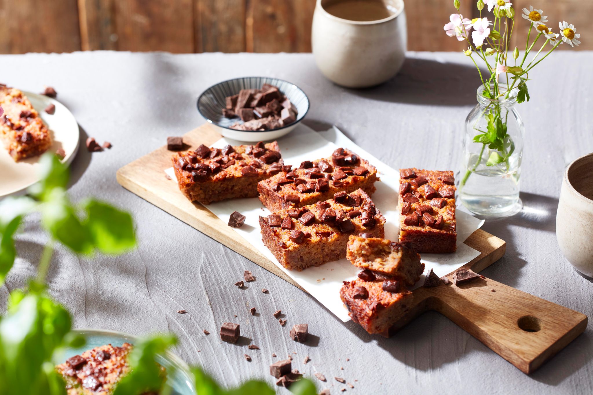 In Kombination mit Zutaten wie Leinsamen oder Quinoa wird der «Kartoffel-Flapjack» zu einer echten Ballaststoff- und Energiequelle.
