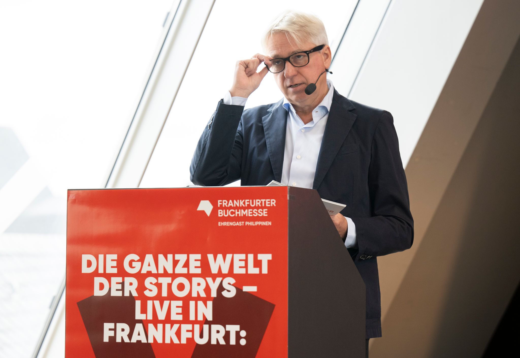 Buchmessen-Direktor Juergen Boos freut sich auf die 77. Ausgabe.