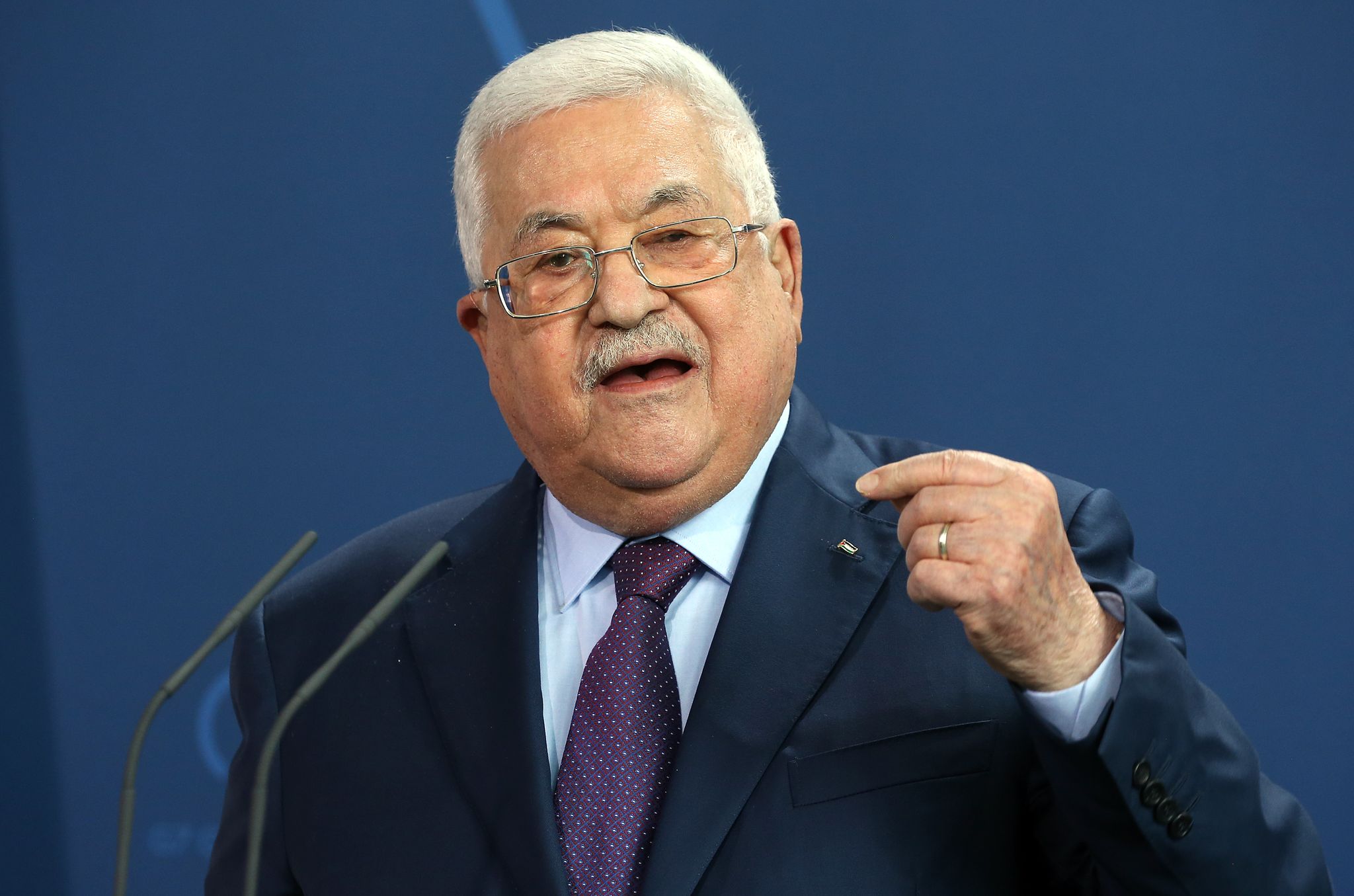 Darf per Video sprechen: Palästinenserpräsident Mahmud Abbas