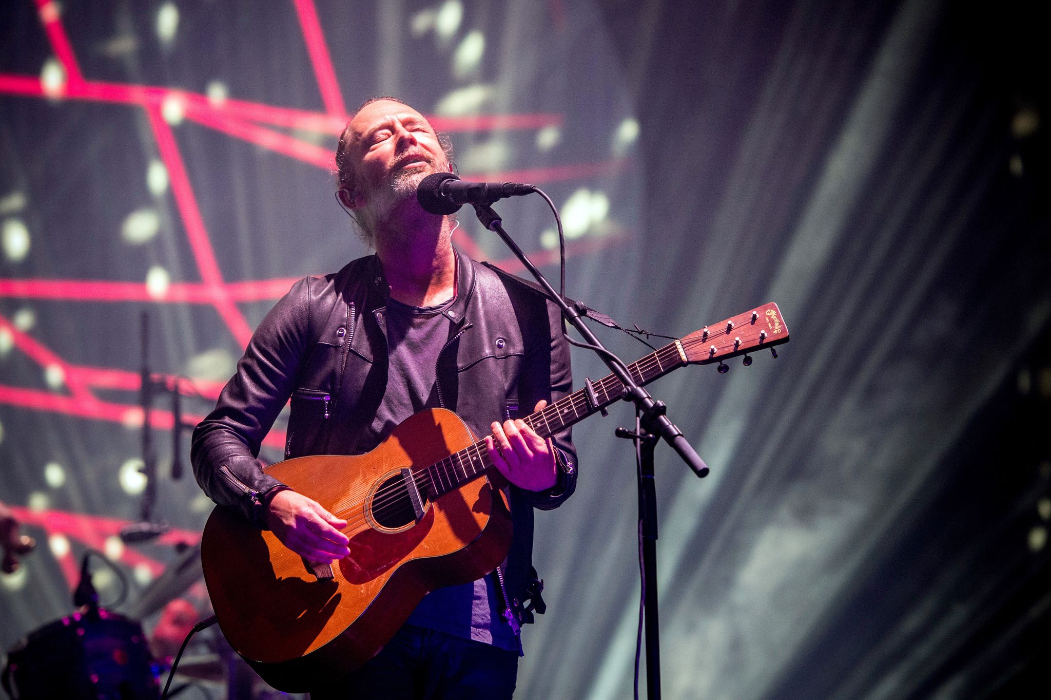 Radiohead-Sänger Thom Yorke. Mit Songs wie «Karma Police» und «Creep» erlangte die britische Band in den 90er Jahren weltweite Bekanntheit (Archivbild).