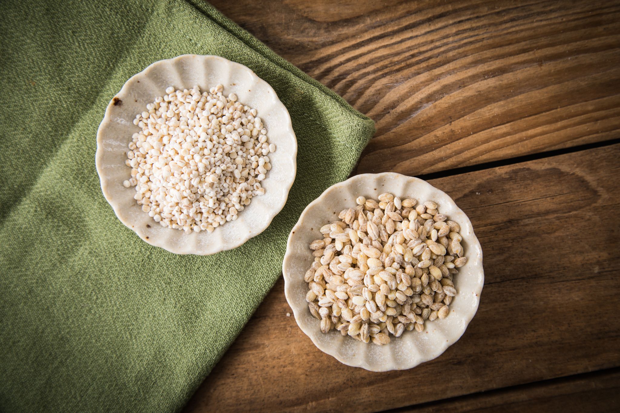 Graupen punkten mit deutlich mehr Ballaststoffen als Reis.