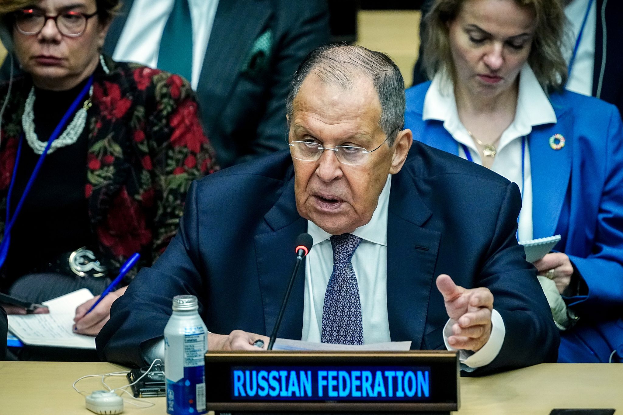 Russlands Außenminister Lawrow sichert Venezuela Moskaus Solidarität bei der Auseinandersetzung mit den USA zu. (Archivbild)