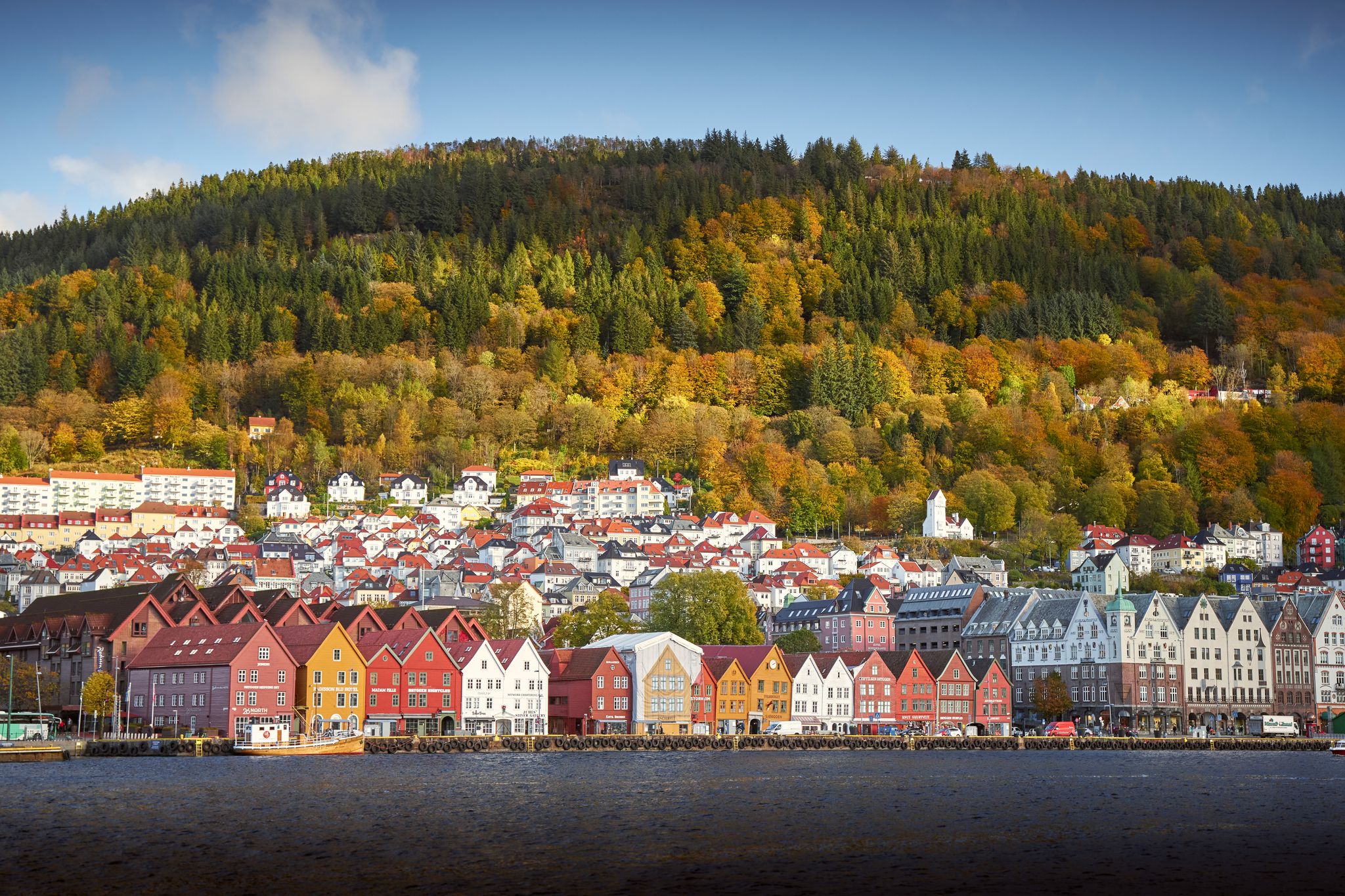 Bryggen mit seinen bunten Holzhäusern: Wahrzeichen und Weltkulturerbe.