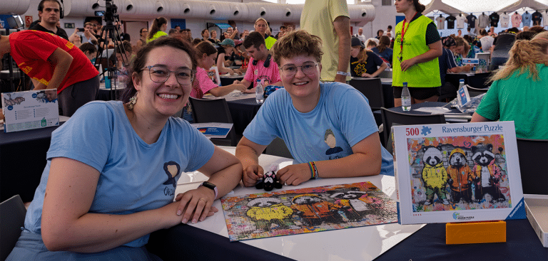 Foto: (v. l.) Chiara Dellantonio und Katharina Reiner,© WJPC – von der Weltmeisterschaft in Spanien