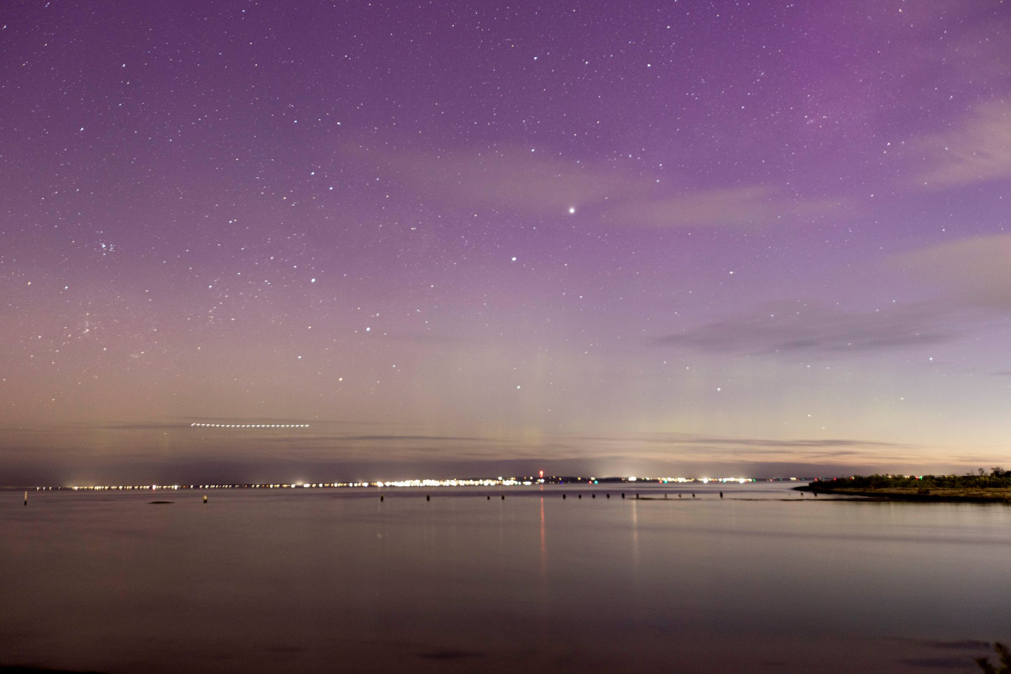 Die Aurora Australis begeisterte Menschen in Australien und Neuseeland.