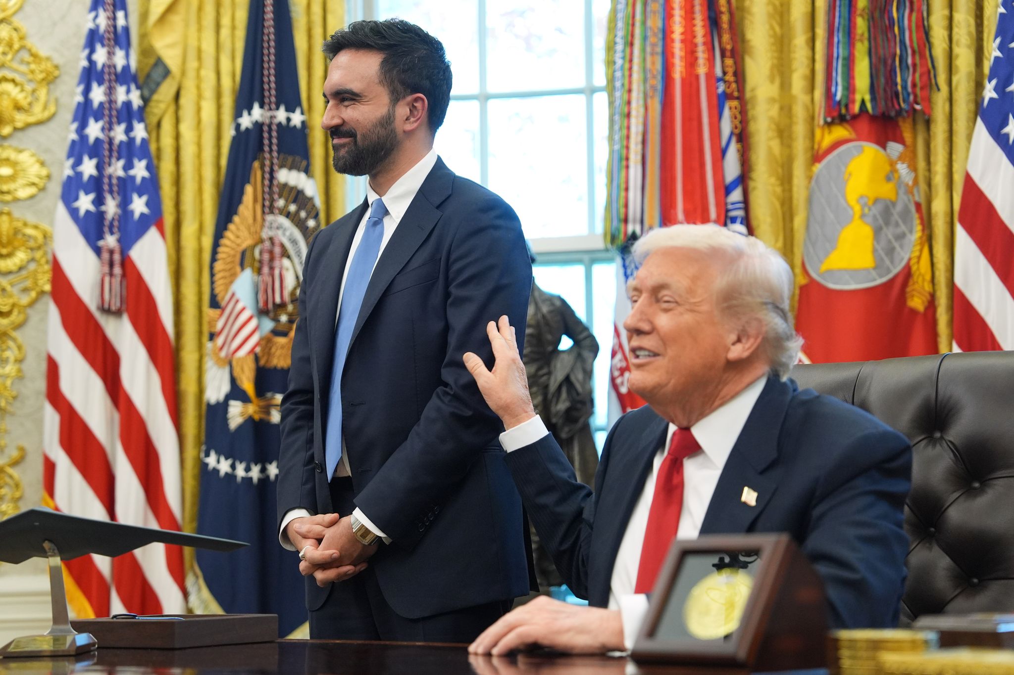 Trump schien von Mamdani begeistert.