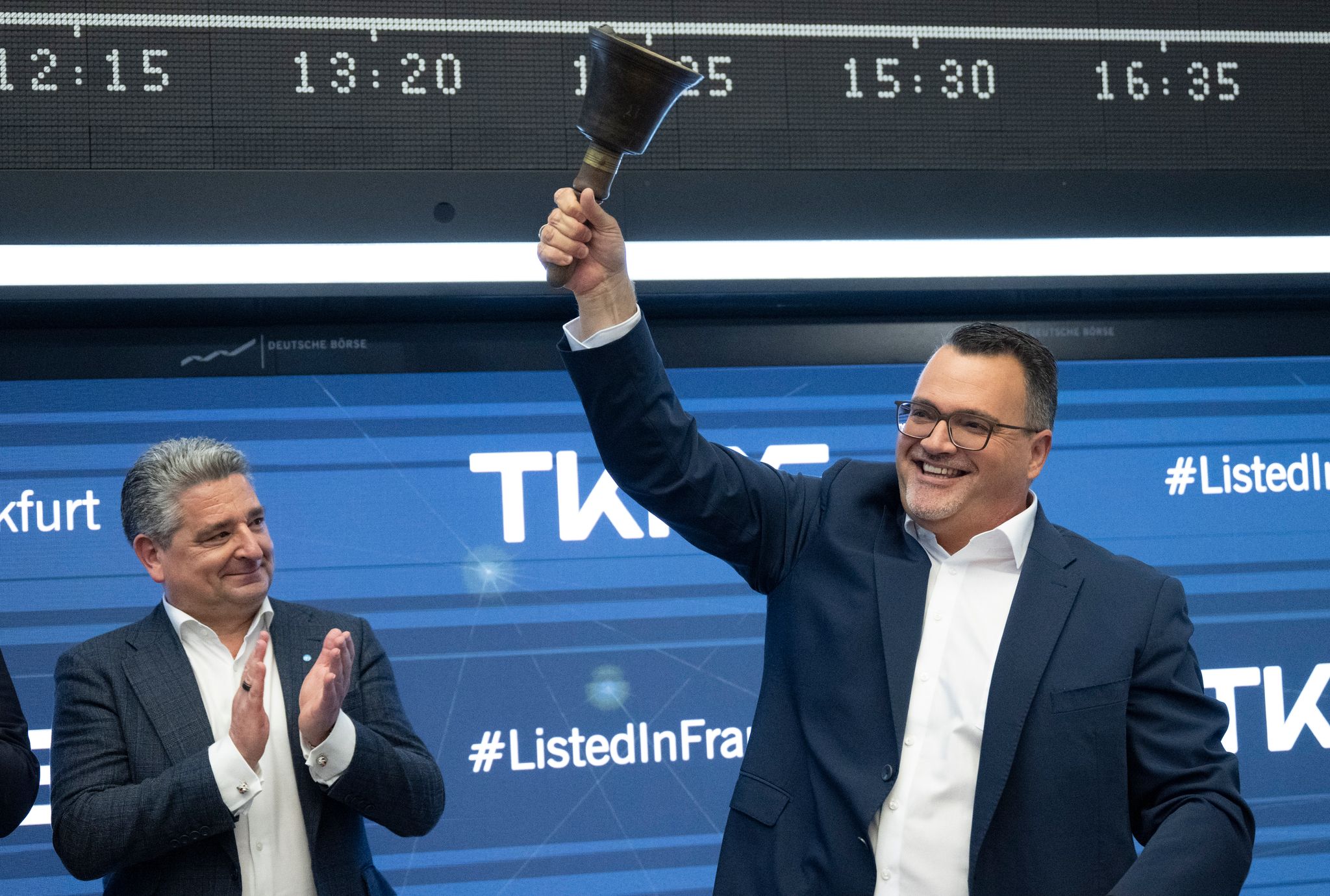 In Deutschland wagten sich in diesem Jahr vergleichsweise wenige Unternehmen an die Börse - aber drei der Neulinge zählen zu den größten europäischen Börsengängen 2025: unter anderem der des Marineschiffbauers TKMS. (Archivbild)
