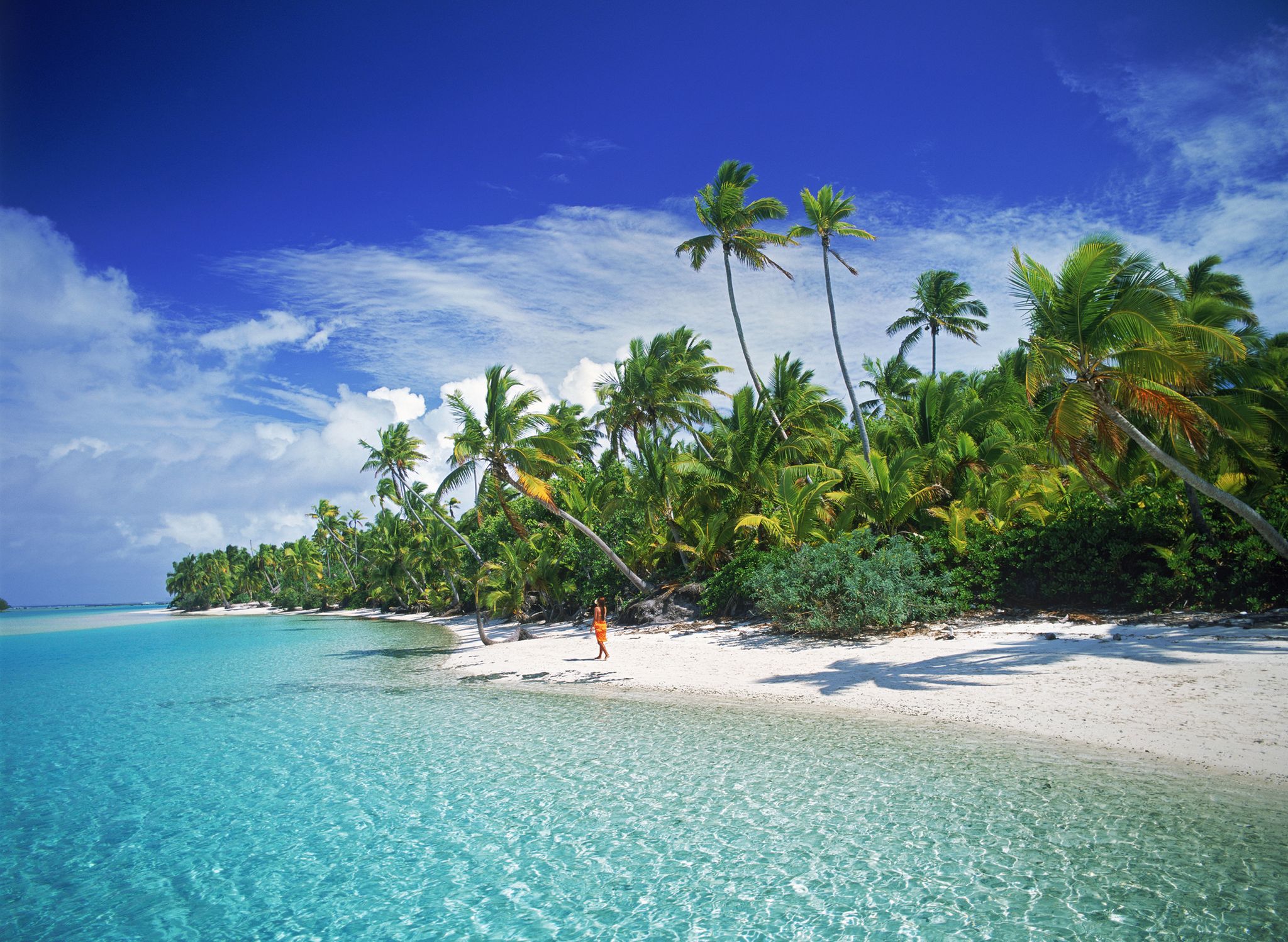 Niue liegt zwischen Fidschi und den auf dem Foto zu sehenden Cookinseln und wirbt mit kristallklarem Wasser. (Illustration)