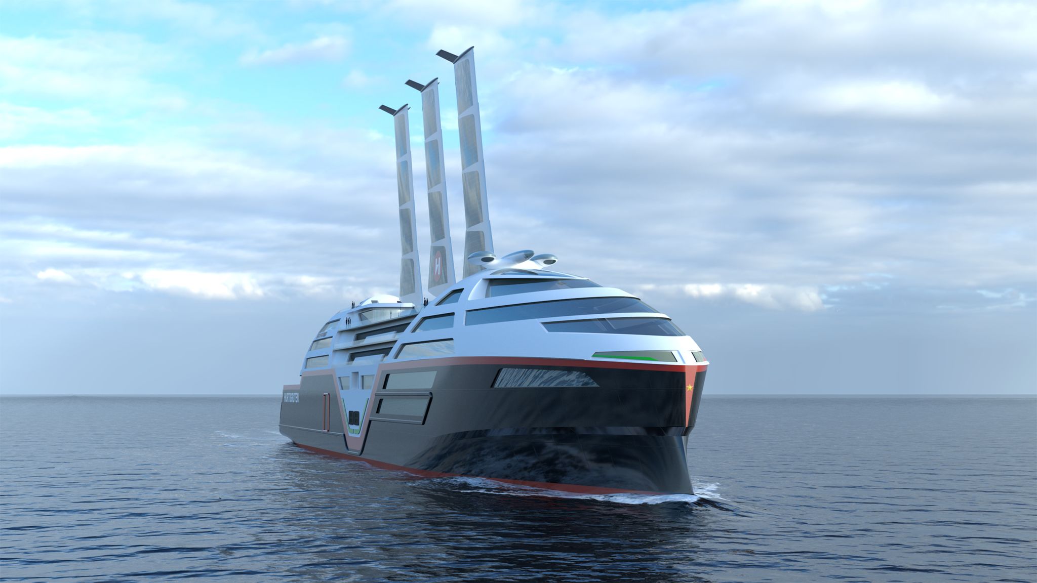 Die Schifffahrt wird «grün»? So sieht das erste Konzept des Null-Emissions-Schiffs von Hurtigruten aus.