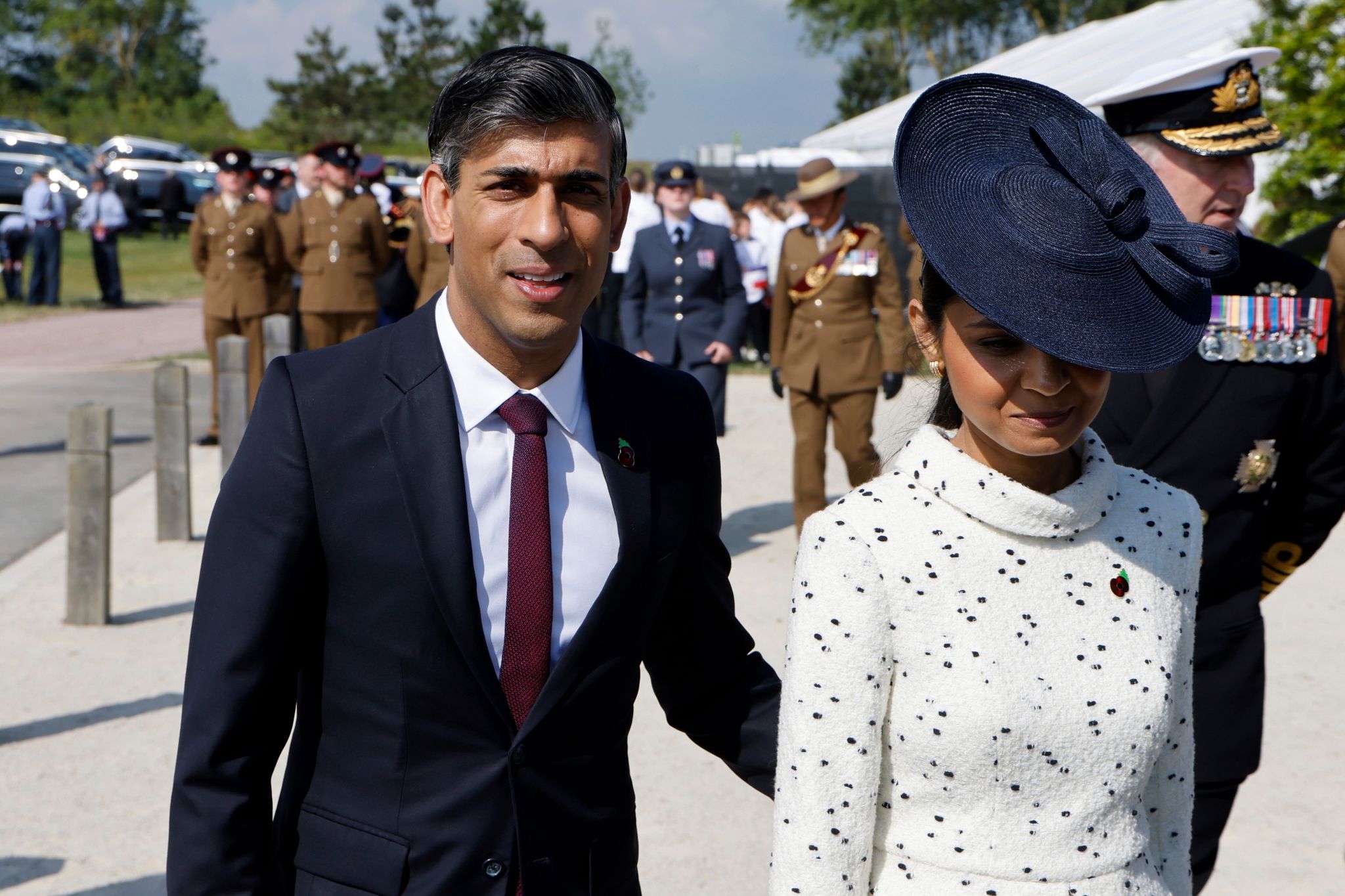 Der britische Premierminister Rishi Sunak und seine Frau Akshata Murty.