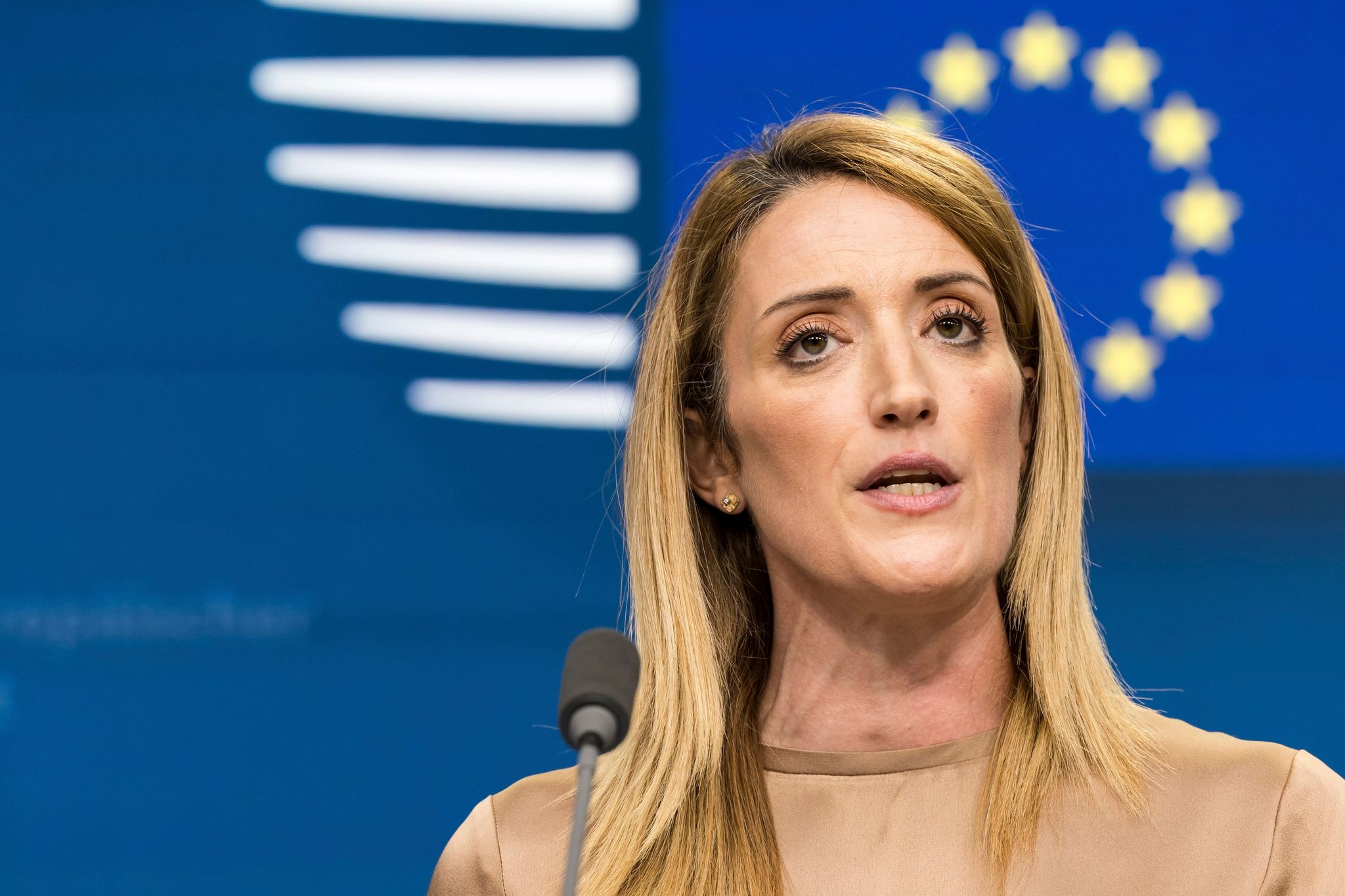 EU-Parlamentspräsidentin Roberta Metsola.