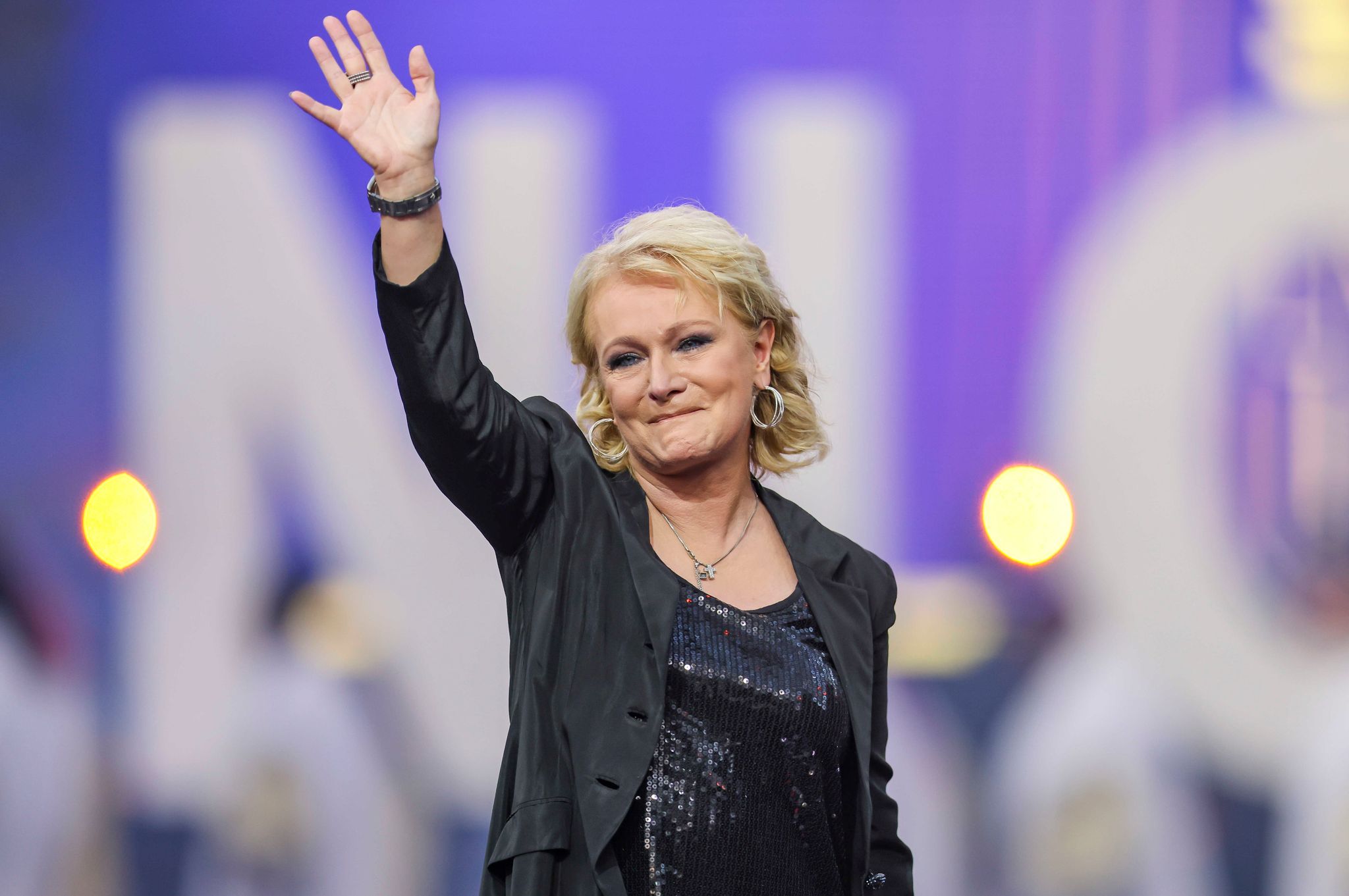 Nicole im Juli 2022 während der Show «Das große Schlagercomeback» in Leipzig.