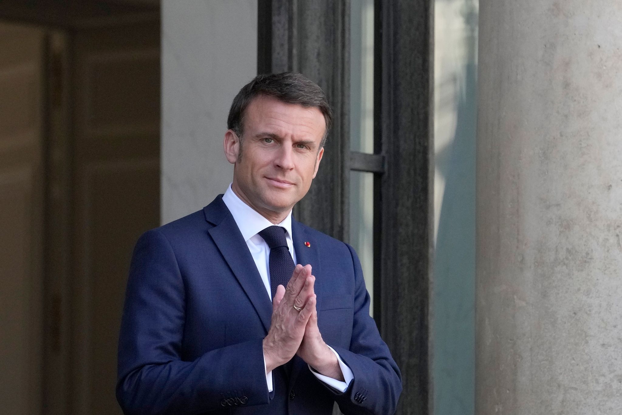 Auf Stippvisite in Deutschland: Emmanuel Macron.