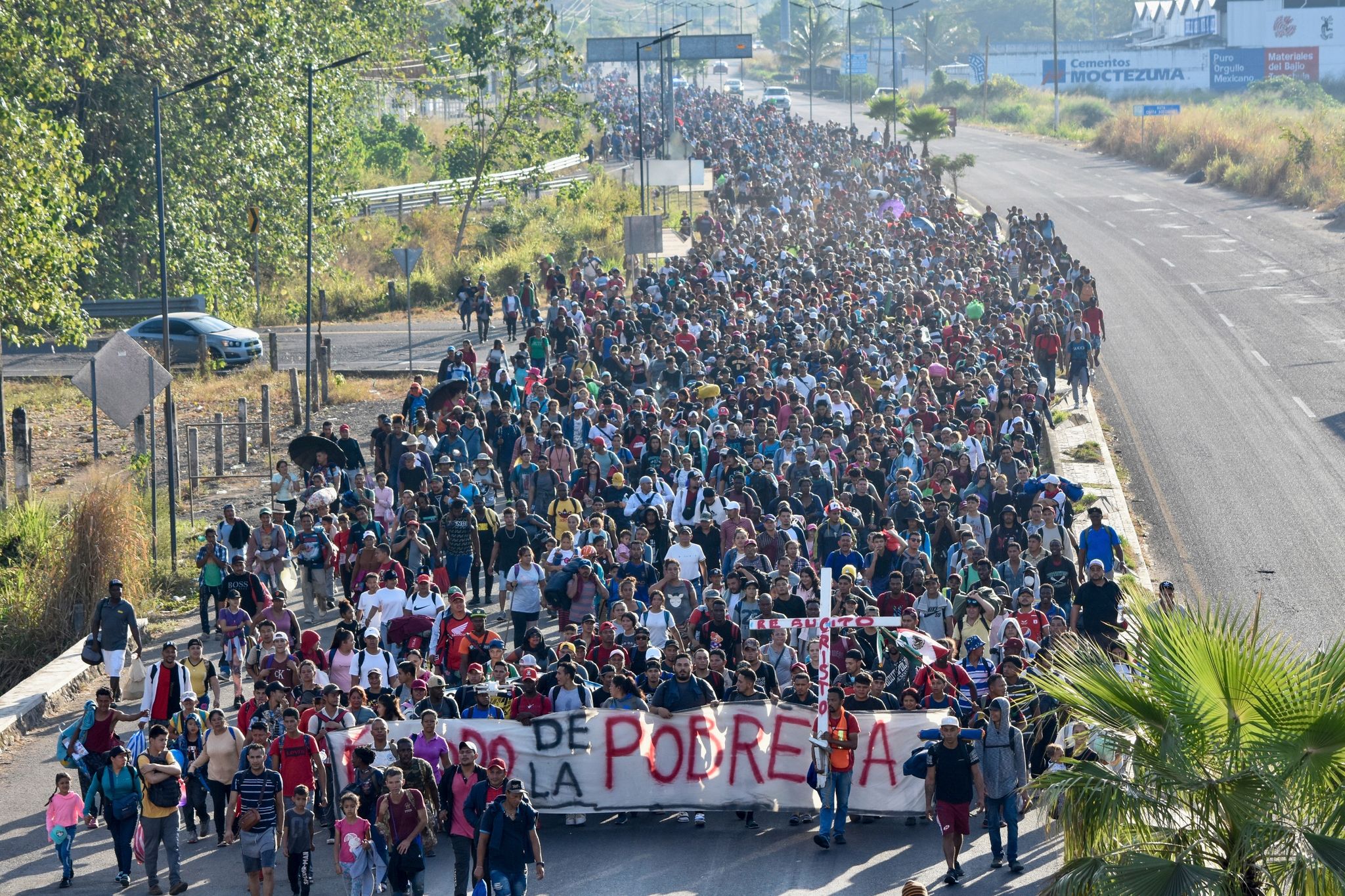 Migranten verlassen Tapachula.