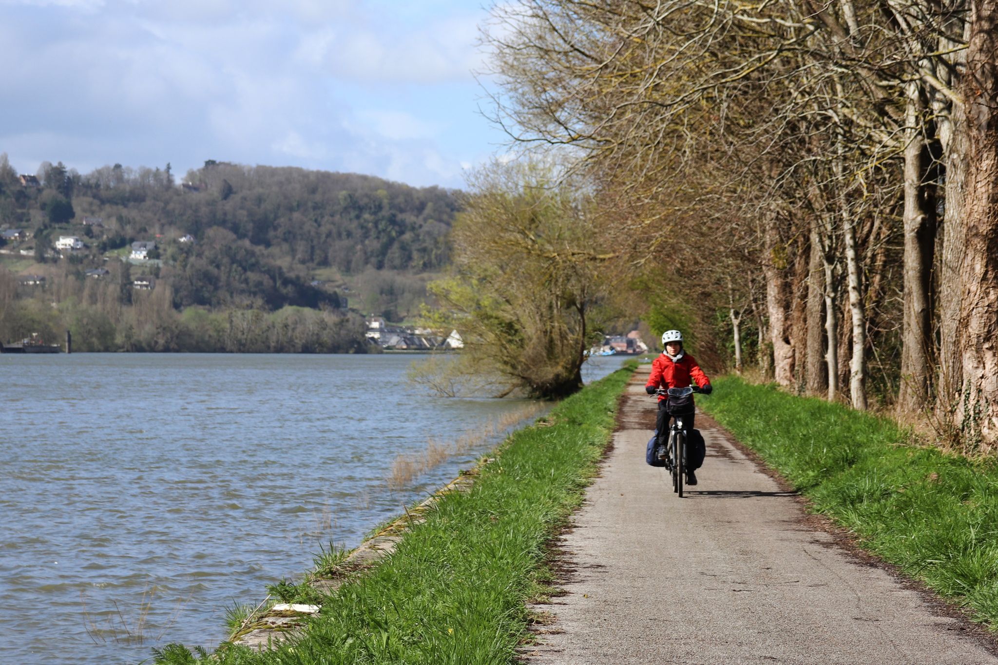 Dem Ufer entlang: Mit dem Rad auf dem Radweg «La Seine à Vélo» bei Hautot-sur-Seine.