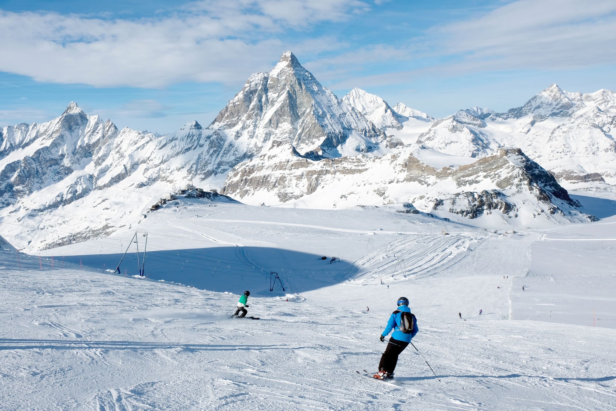 Pistenfreuden mit Blick aufs Matterhorn: Das Skigebiet Zermatt kam mit 8,47 Punkten auf den besten Durchschnittswert.