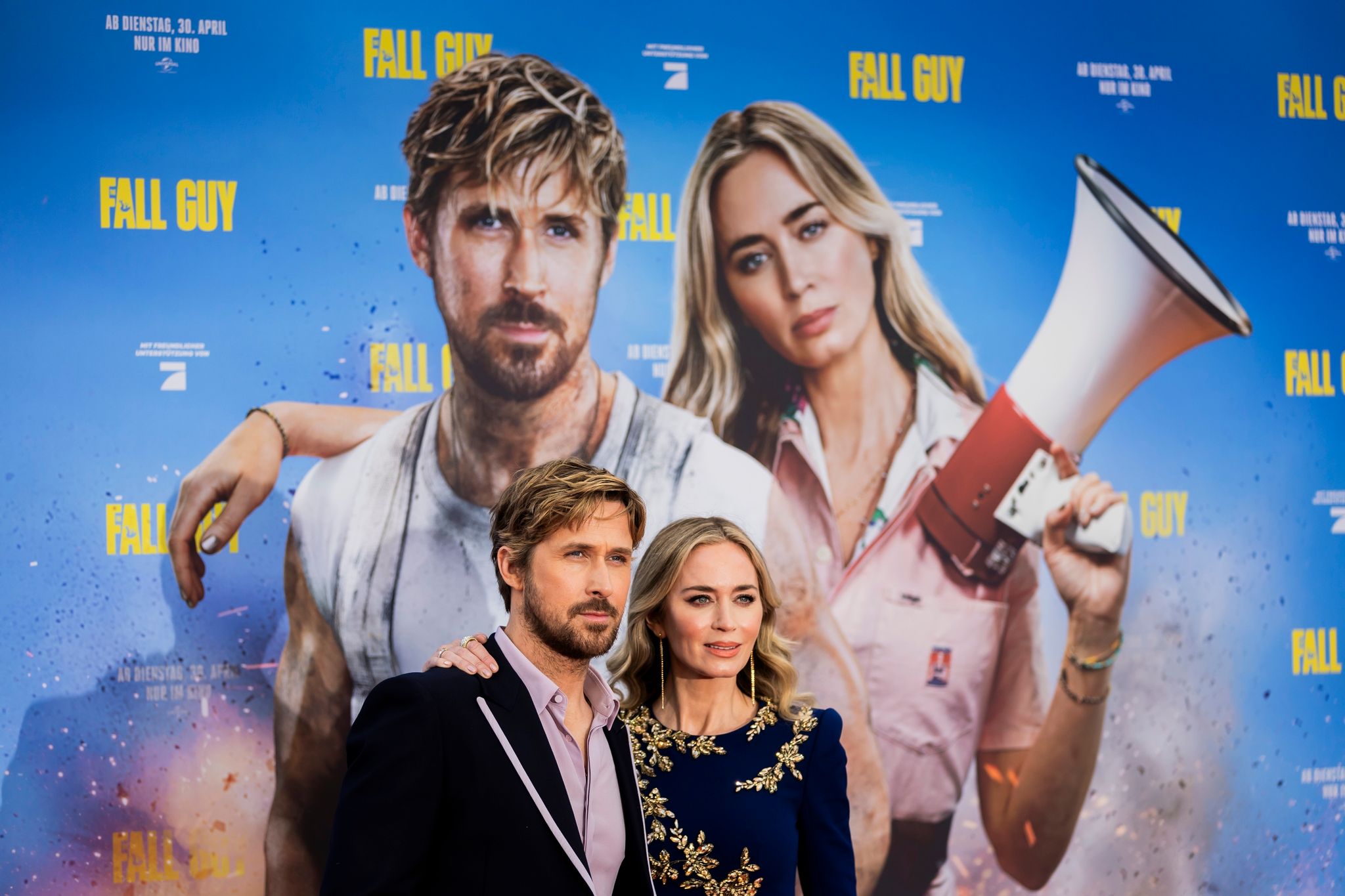 Ryan Gosling und Emily Blunt stellen «The Fall Guy» in Berlin vor.