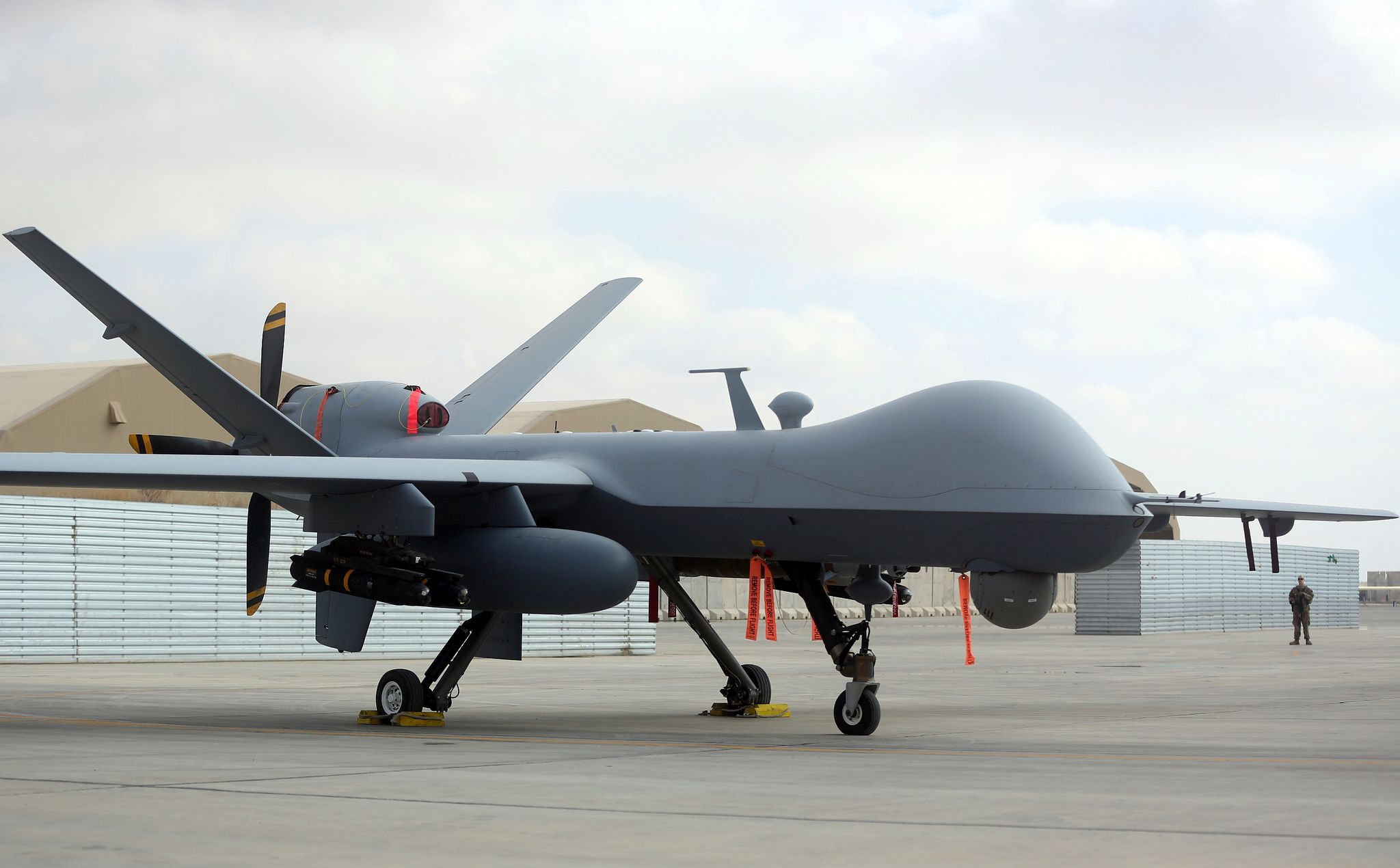 Eine US-amerikanische Drohne vom Typ MQ-9 (Archivbild).