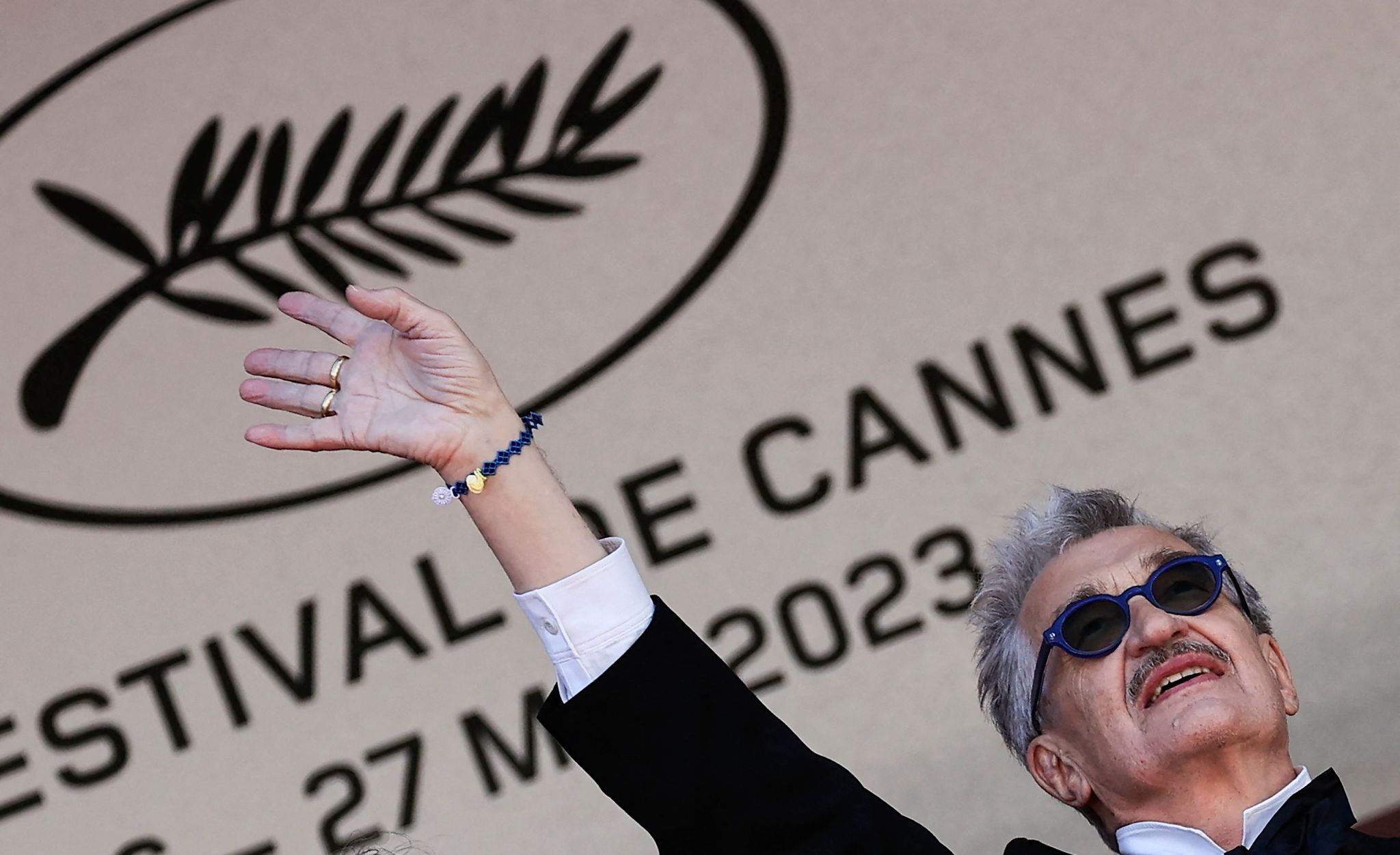 Regisseur Wim Wenders bei den 76. Internationalen Filmfestspielen in Cannes.